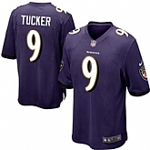 Nike Men & Women & Youth Ravens #9 Justin Tucker Purple Team Color Game Jersey,baseball caps,new era cap wholesale,wholesale hats
